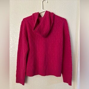 Daniel Bishop 100% Cashmere Pink Hoodie Hooded Sweater size Large